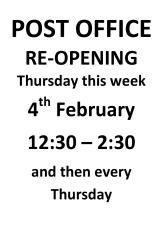 Post Office Reopening